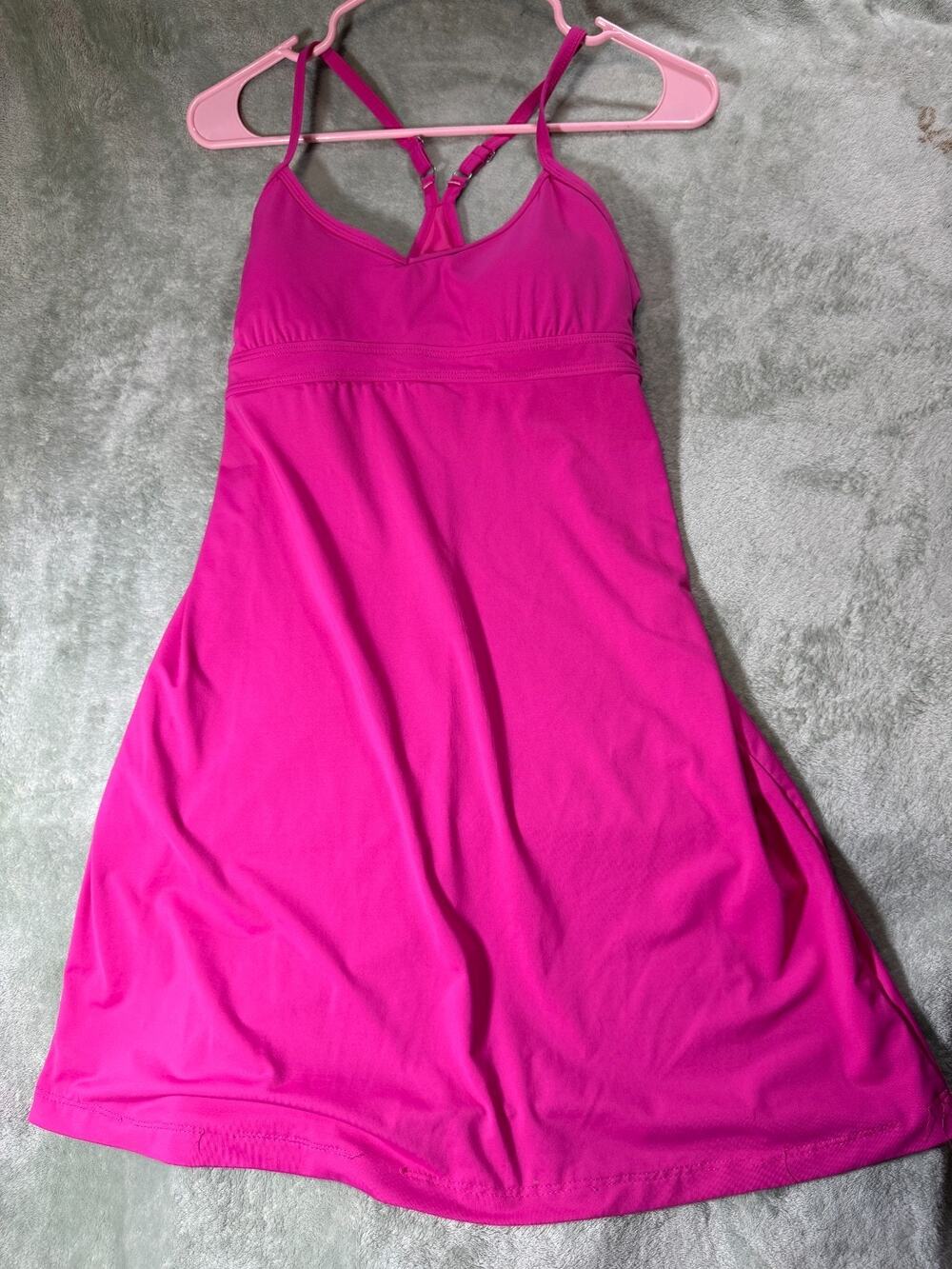 Athleta Shorebreak Swim Dress Womens Size S Pink Active Built In Support Bra
